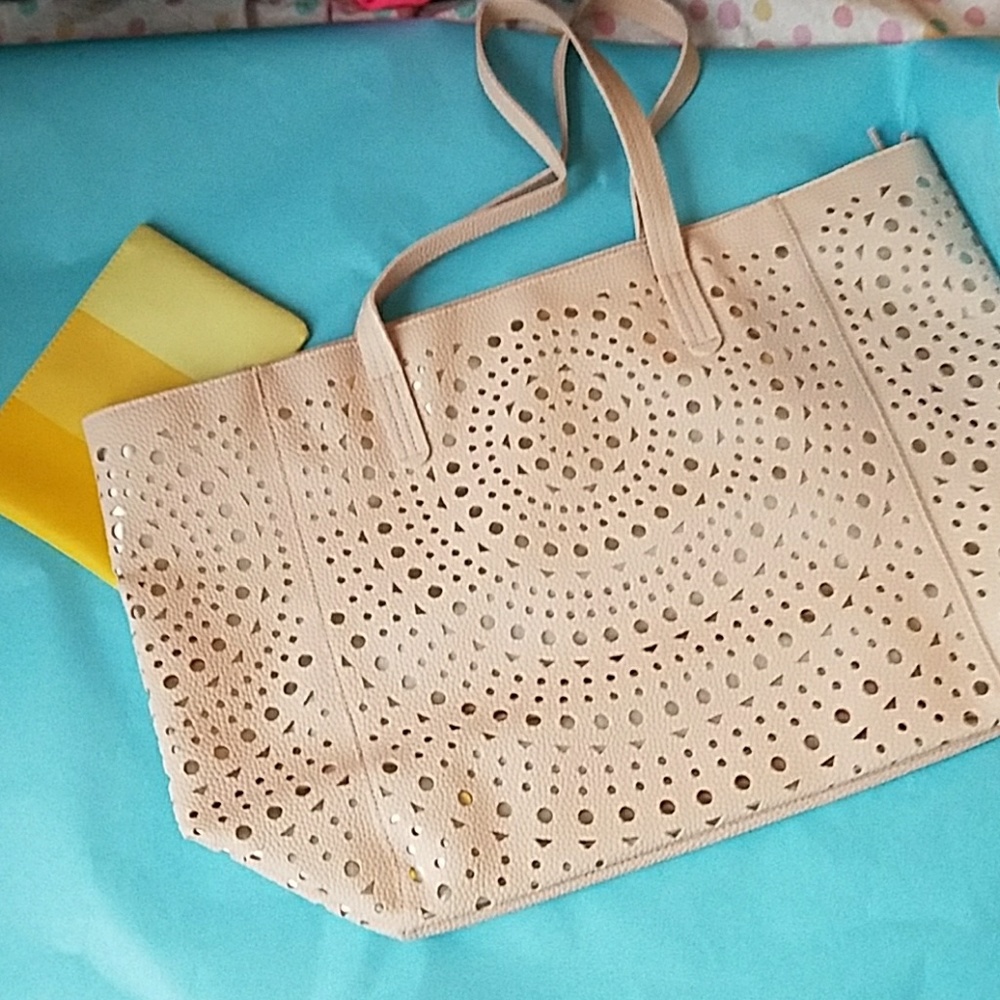 💚3•$30💚 Cute zip up tote blush pink rose gold